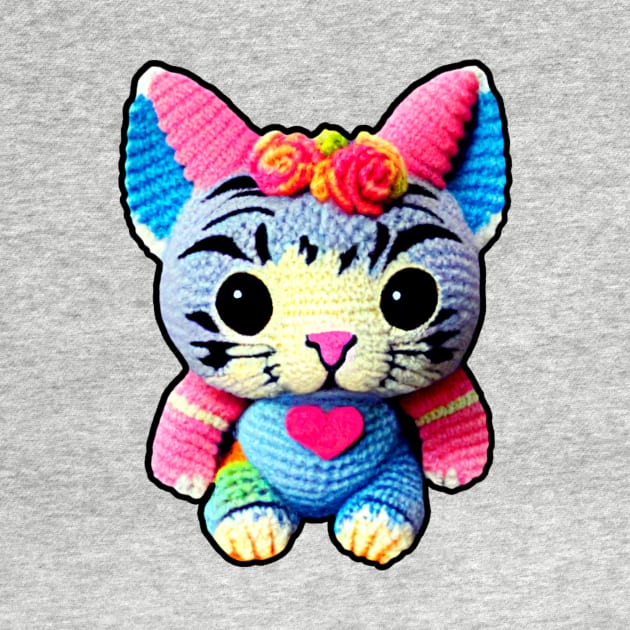 Amigurumi Kitty Cat Stuffed Yarn Crochet Toy by Edongski303 Teepublic Merch